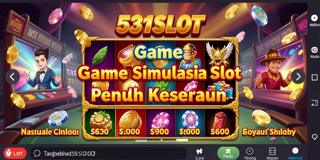 Tampilan gameplay 531SLOT yang penuh warna dan interaktif.