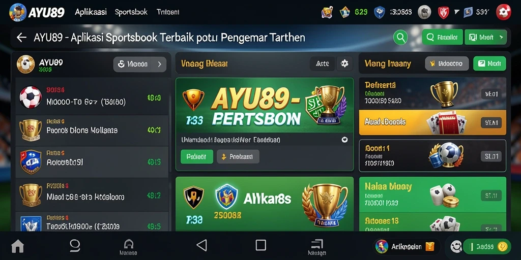Tampilan gameplay AYU89 yang menampilkan antarmuka pengguna yang menarik.