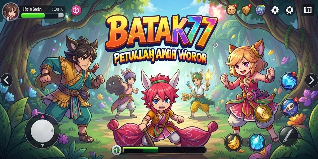 Tampilan menarik gameplay BATIK77 dengan karakter anime yang memukau.