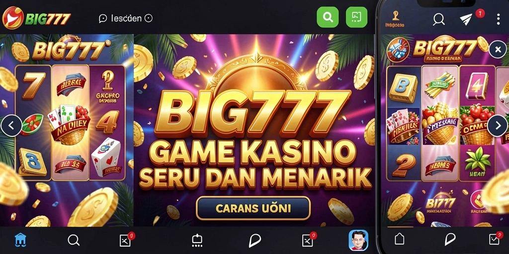 Tampilan gameplay Kasino yang mengasyikkan di BIG777.