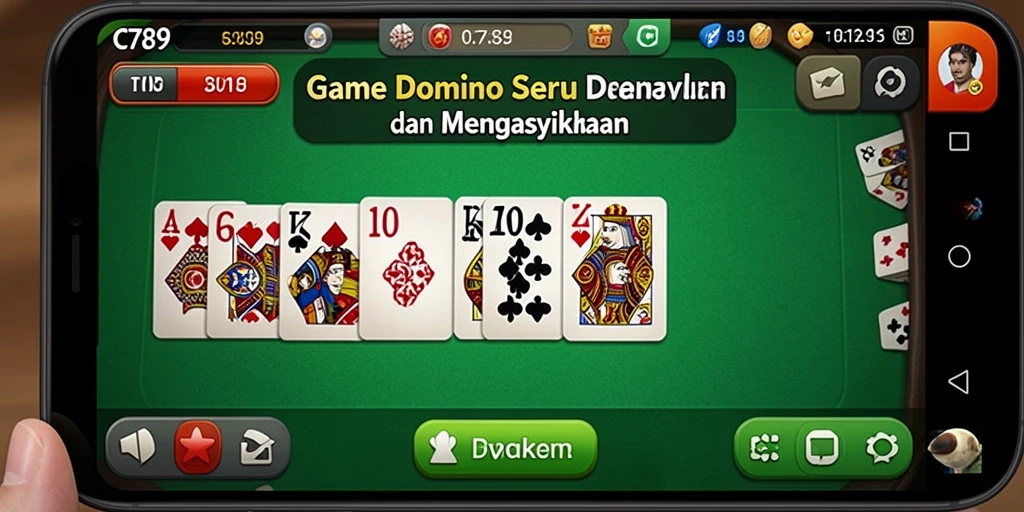 Tampilan screenshot C789 yang menarik saat gameplay Domino.