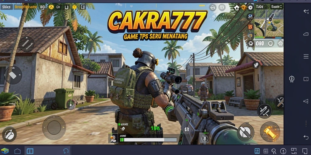 Screenshot gameplay CAKRA777 yang menampilkan aksi pertempuran seru.