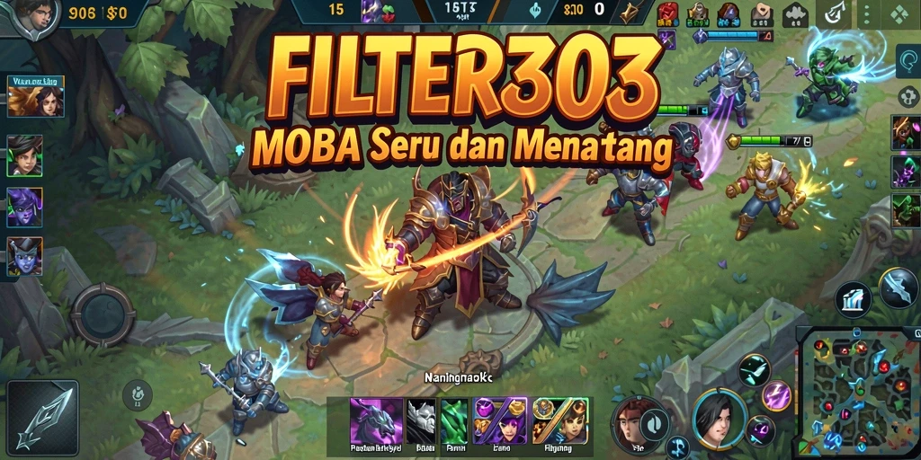 Gameplay seru dari FILTER303 yang menampilkan pertarungan tim.