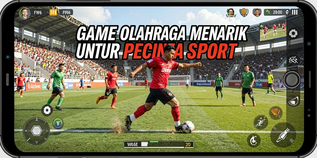 Screenshot menunjukkan aksi seru dalam pertandingan olahraga FW66.
