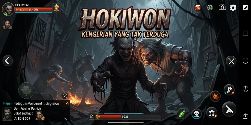 Tampilan gameplay HOKIWON yang menakutkan dan mencekam.