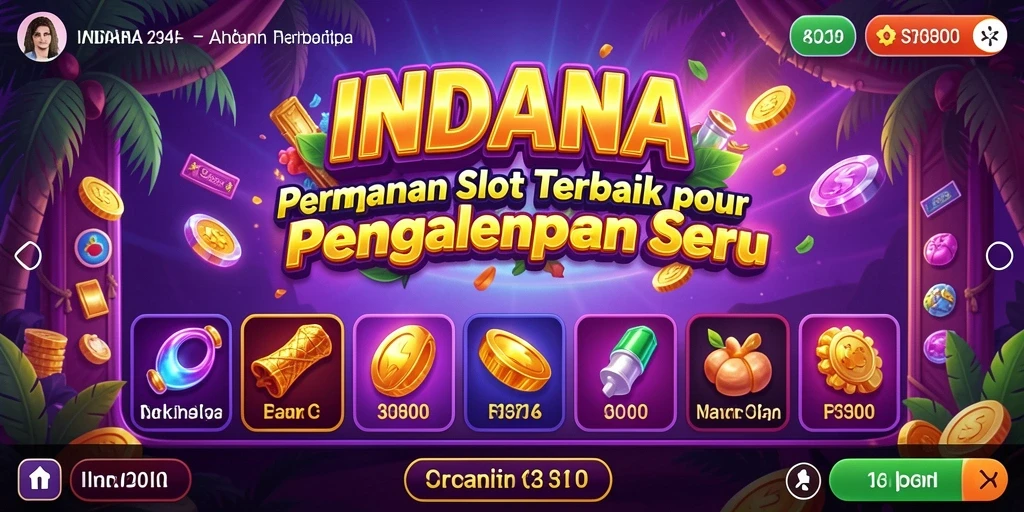 Screenshot gameplay INDAAA yang menampilkan keseruan permainan slot.