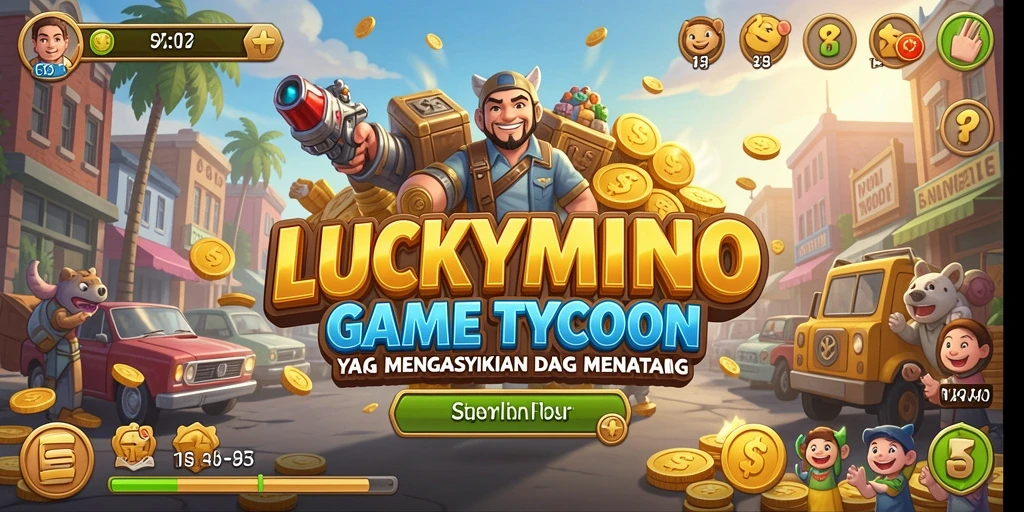 Tampilan gameplay <strong>LUCKYMINO</strong> yang penuh warna dan menarik.