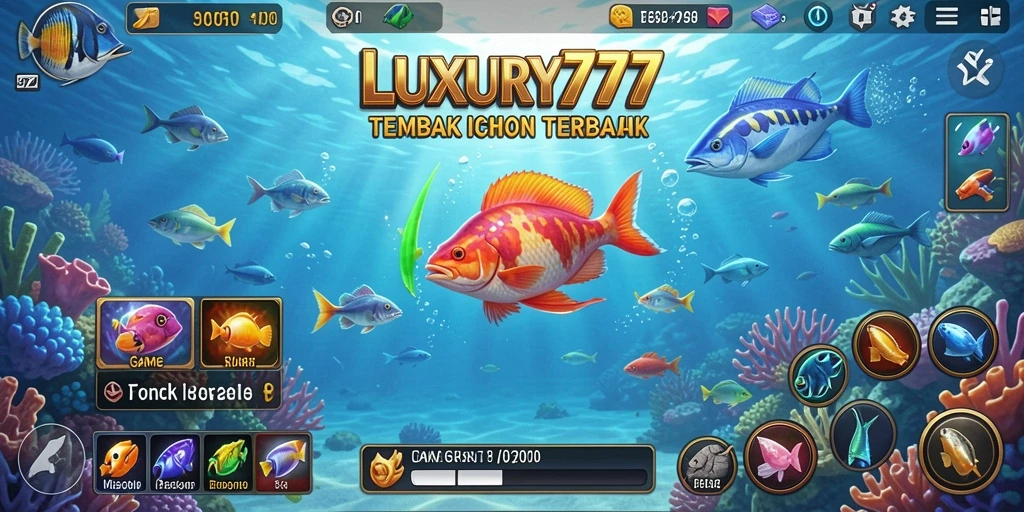 Gameplay seru menembak ikan di LUXURY777.