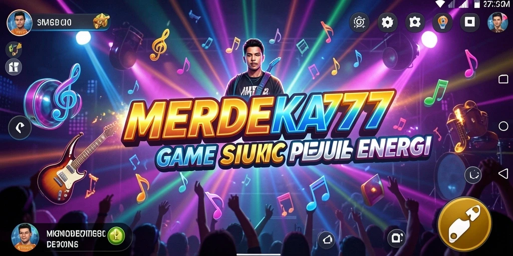 Tampilkan gameplay musik yang penuh energi dan seru.