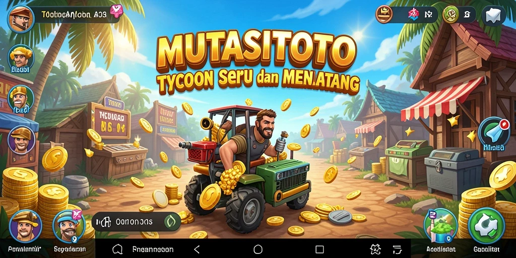 Tampilan menarik dari gameplay <strong>MUTASITOTO</strong> dengan elemen Tycoon yang seru.