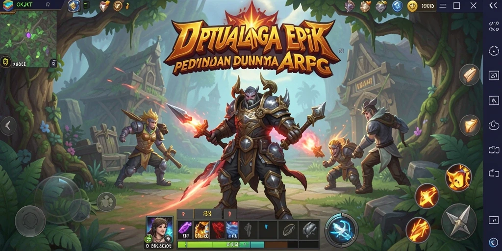 Tangkapan layar gameplay OKJKT yang menampilkan pertarungan epik.