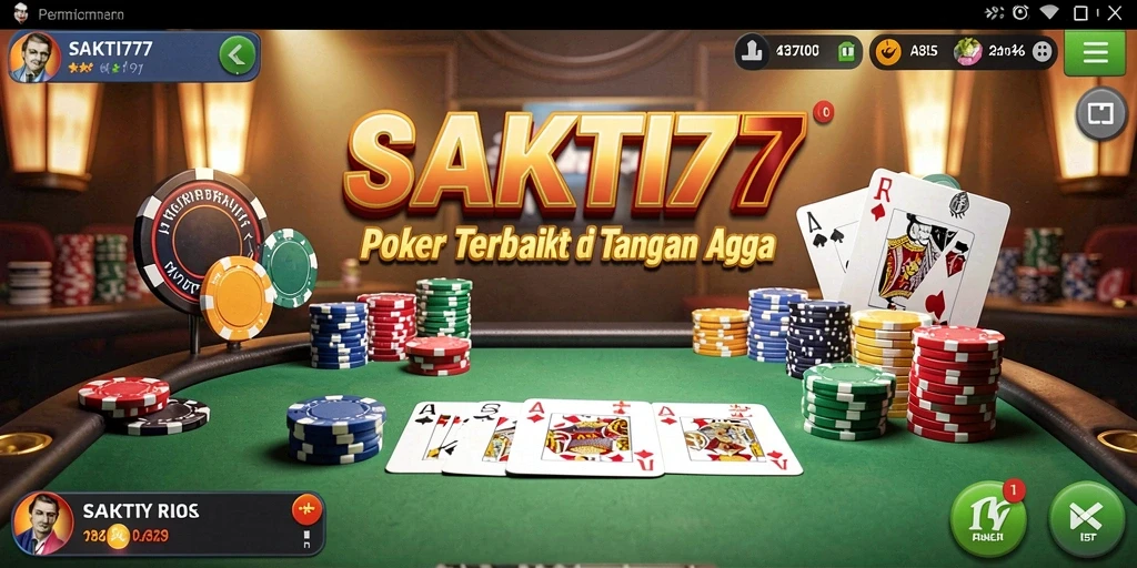 Screenshot SAKTI77 menampilkan keseruan bermain poker online.