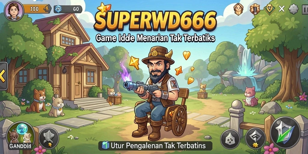 Tangkapan layar SUPERWD666 menunjukkan gameplay Idle yang memikat dan interaktif.