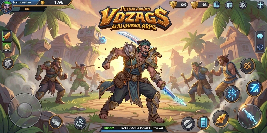 Gameplay menakjubkan dengan pertarungan penuh aksi di V98.
