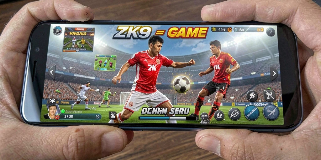 Tampilan gameplay ZK9 yang menarik dengan grafik olahraga yang memukau.